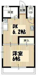 第２ときわハイツの物件間取画像